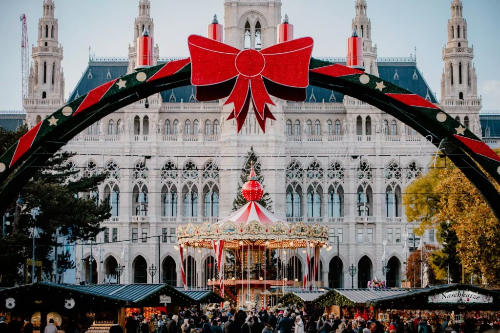 Christmas market in Vienna.