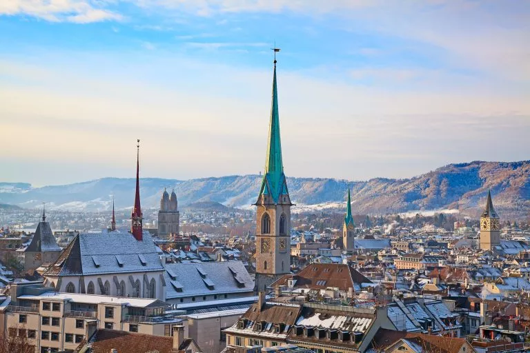 Zurich en hiver